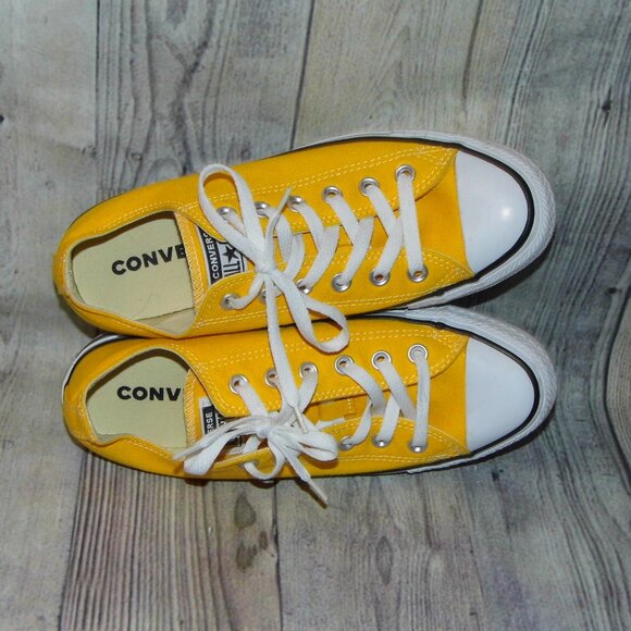 CONVERSE Chuck Taylor All Star OX Lemon Chrome Sneakers Womens Size 8.5 - Picture 6 of 7
